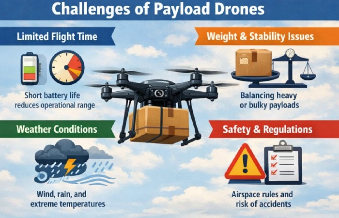 What are the Challenges of Payload Drone?