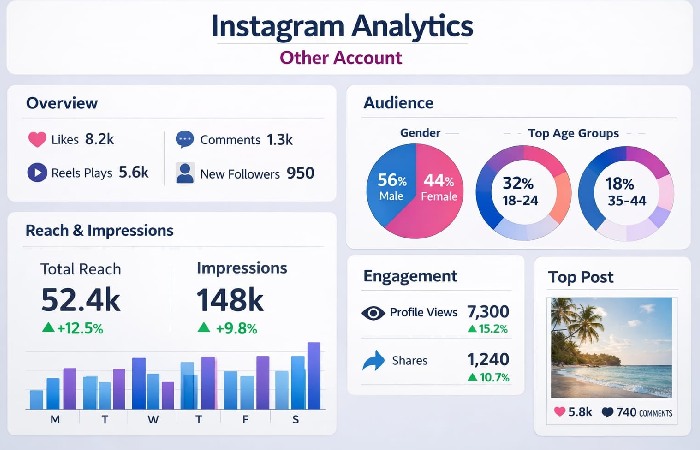 Instagram Analytics for Other Accounts