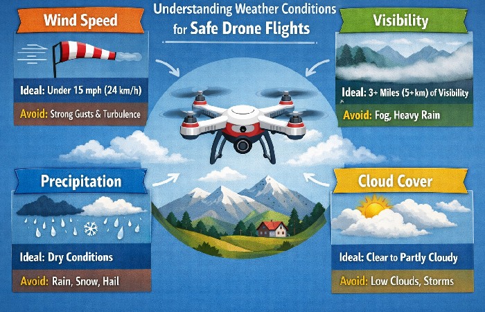 Understanding Weather Conditions for Safe Drone Flights