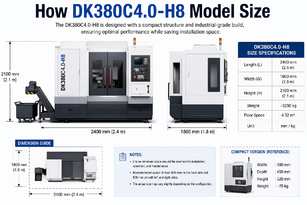 How Is The Dk380c4.0-H8 Model Size