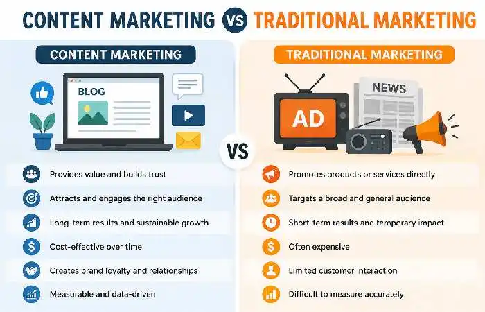 content and traditional marketing