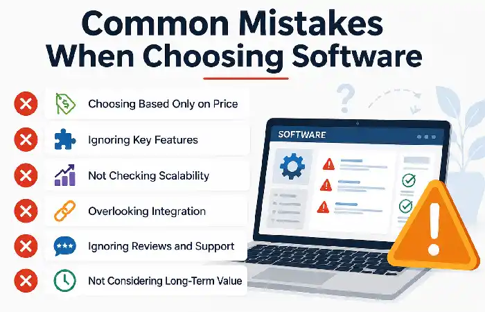 New mistake when choosing software