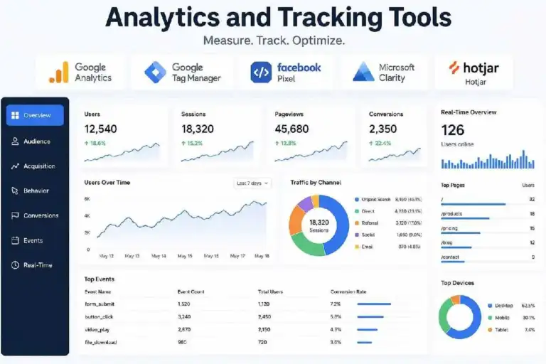 analytics and tracking tools