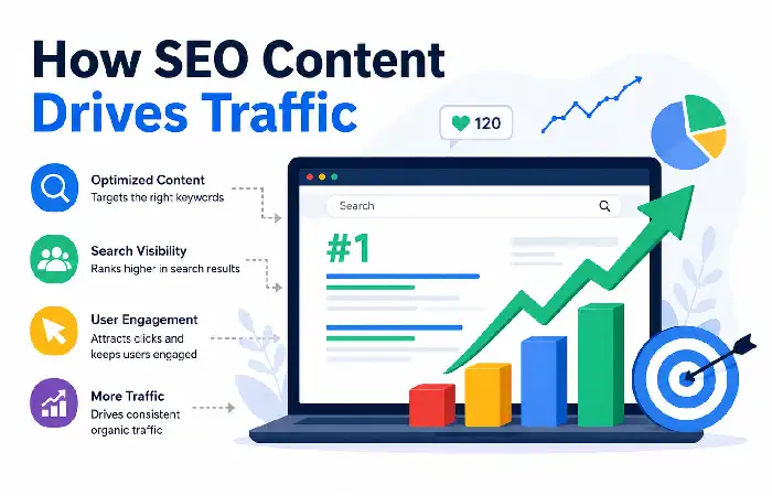 seo content drives traffic