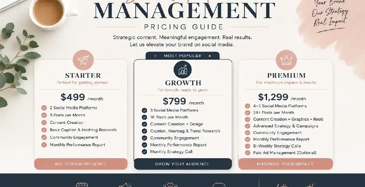 social media pricing
