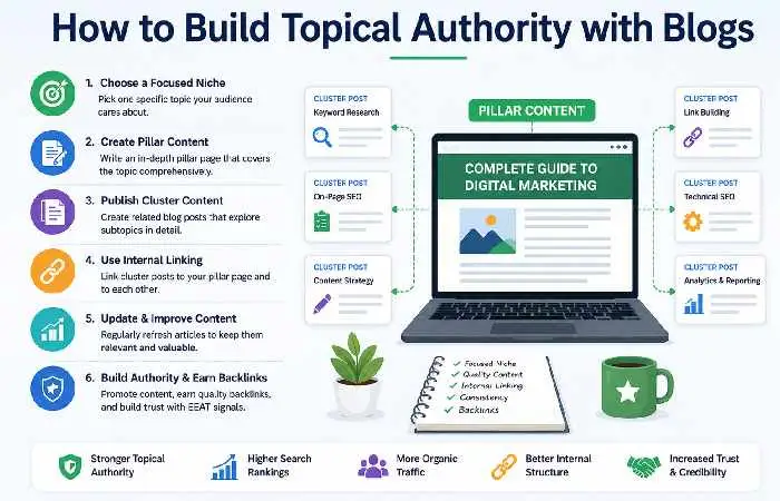 topical authority with blog